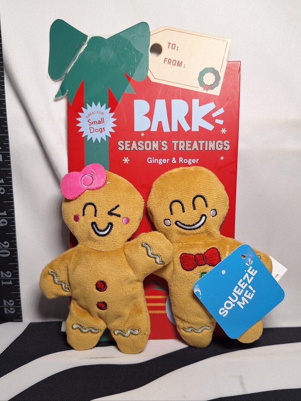 NWT Bark Ginger And Roger Dog Toy S